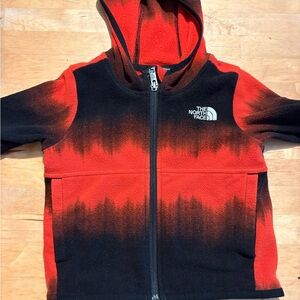 The North Face Kids Gradient Red and Black Hoodie
